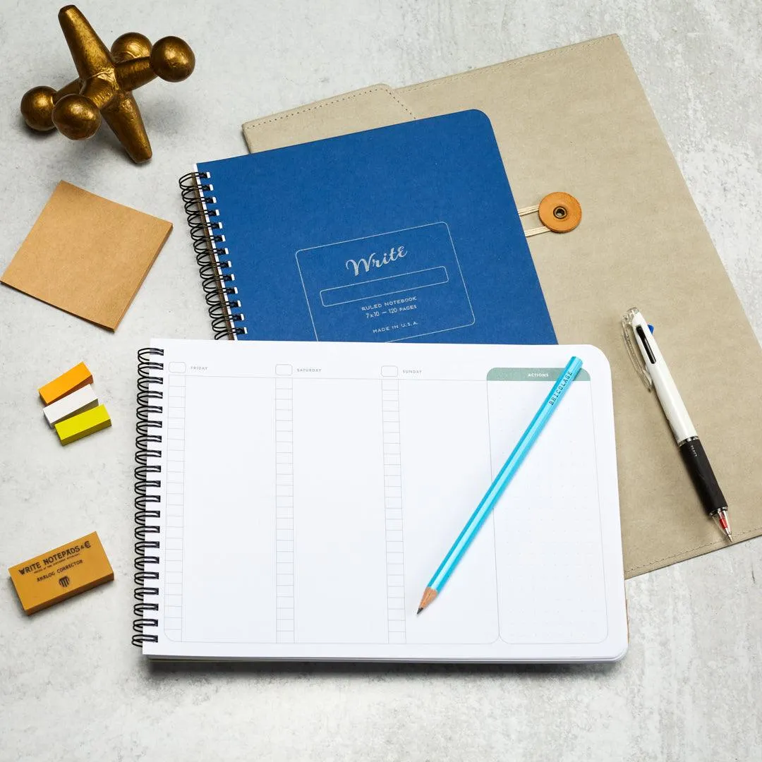 Weekly Planner Notebook: Organize Your Week, Achieve Your Goals