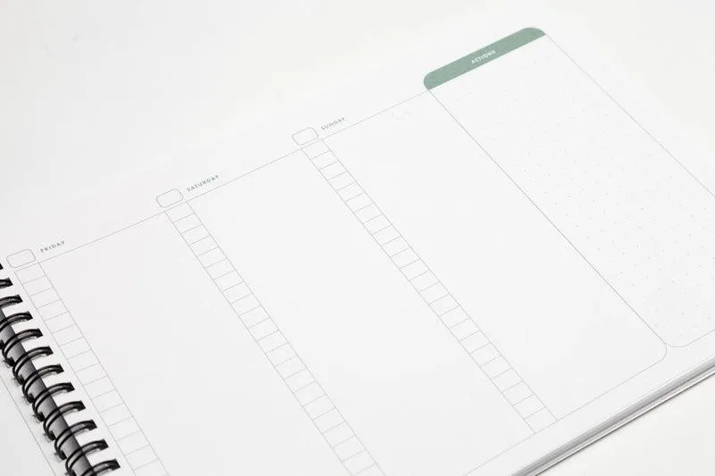 Weekly Planner Notebook: Organize Your Week, Achieve Your Goals