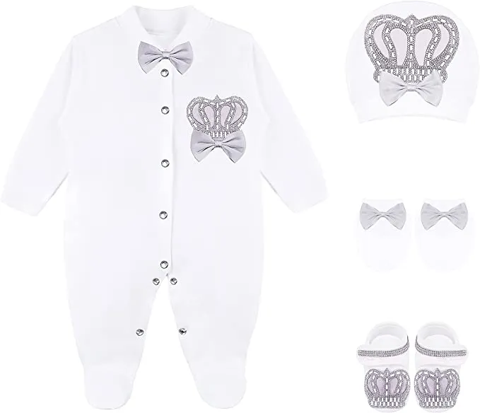 Welcome Home Baby Jeweled Suit Set