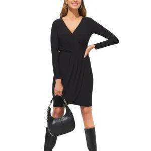 WHBM Faux Wrap Little Black Dress