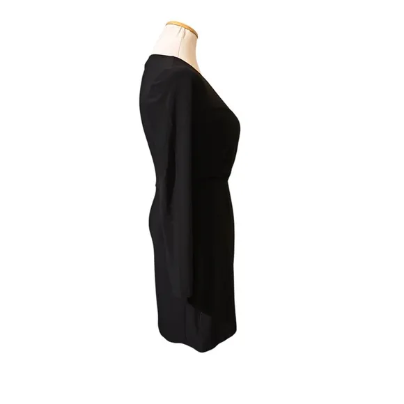 WHBM Faux Wrap Little Black Dress