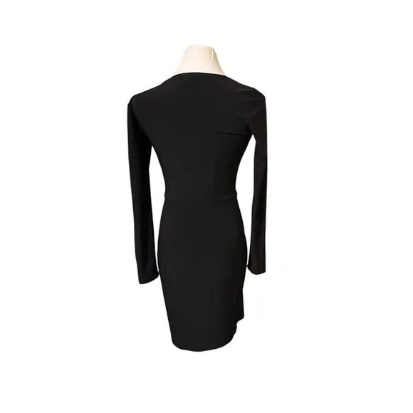 WHBM Faux Wrap Little Black Dress