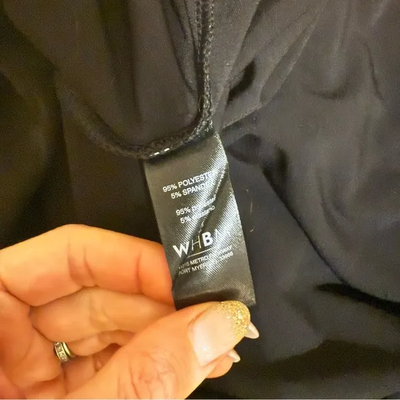 WHBM Faux Wrap Little Black Dress