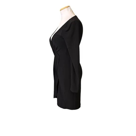 WHBM Faux Wrap Little Black Dress