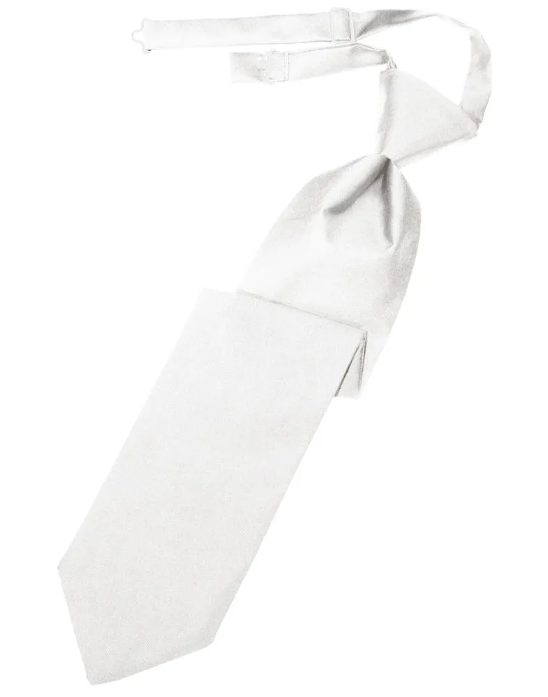 White Luxury Satin Necktie