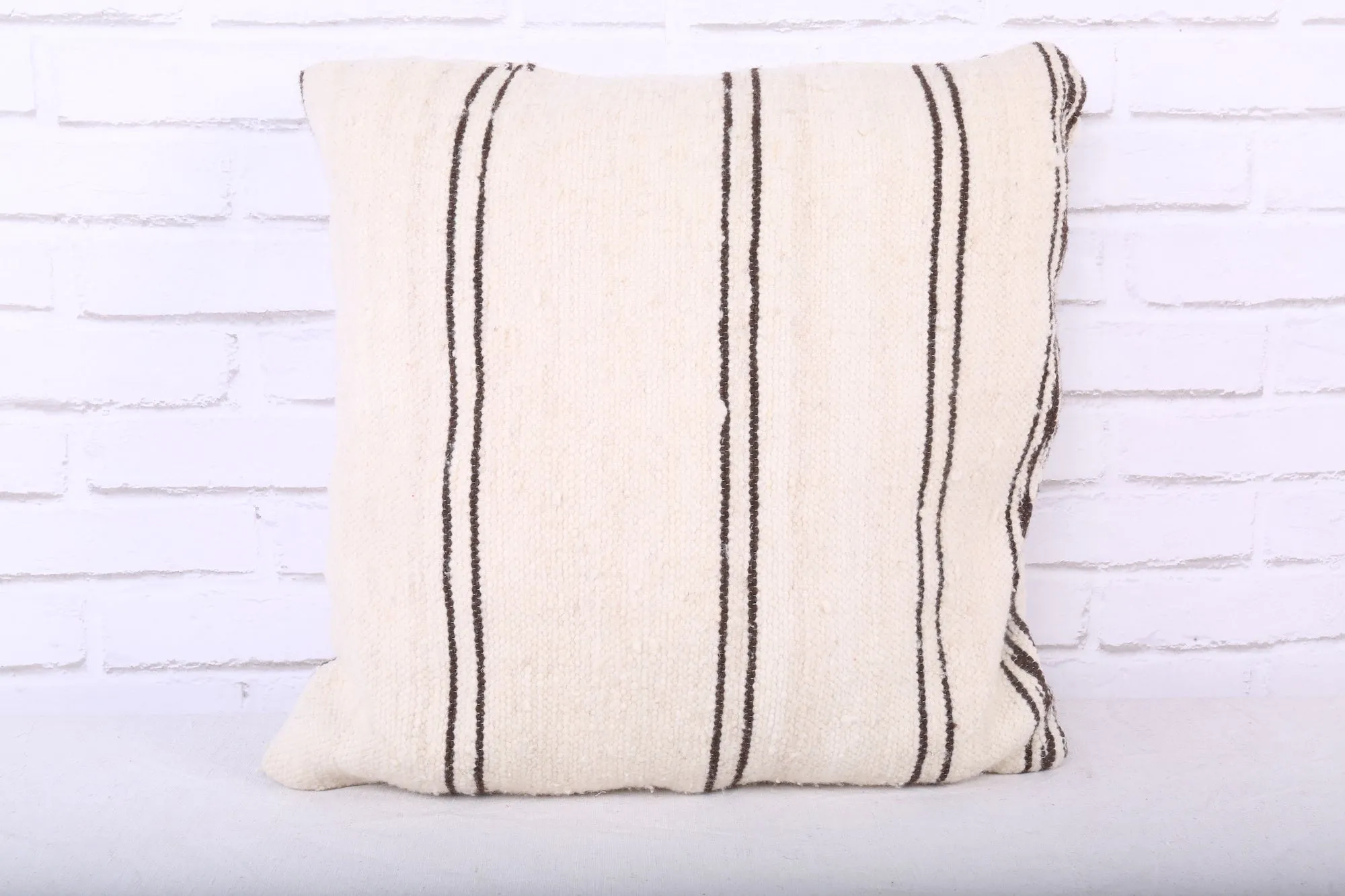 White Moroccan Pillow 20 inches X 20 inches