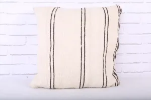 White Moroccan Pillow 20 inches X 20 inches