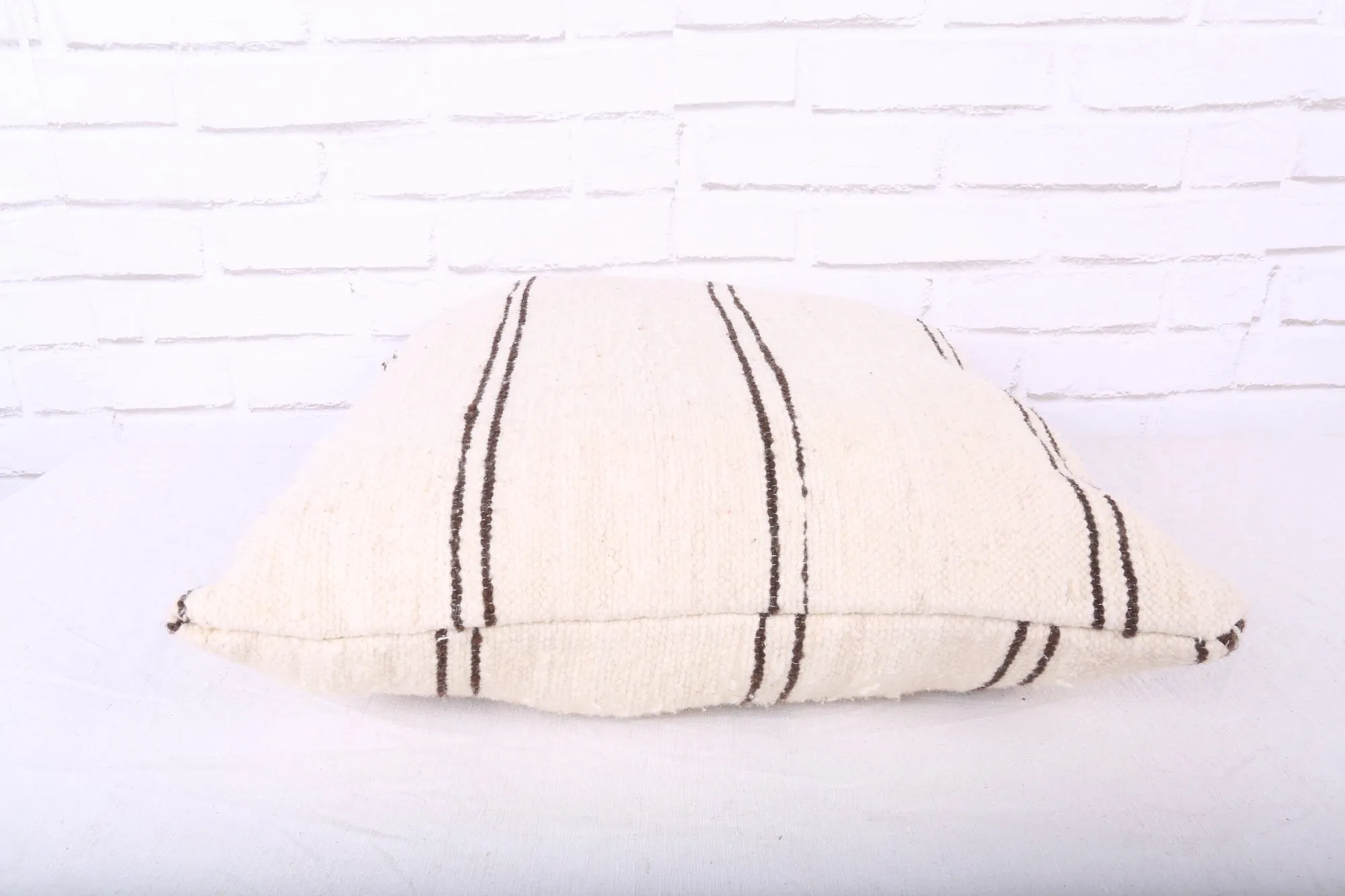 White Moroccan Pillow 20 inches X 20 inches