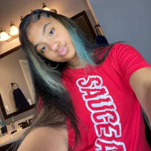 White Outline SA Vibes (Vertical Big) | Red Tee