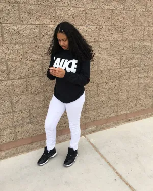 White Sauce | Black Long Sleeve Tee