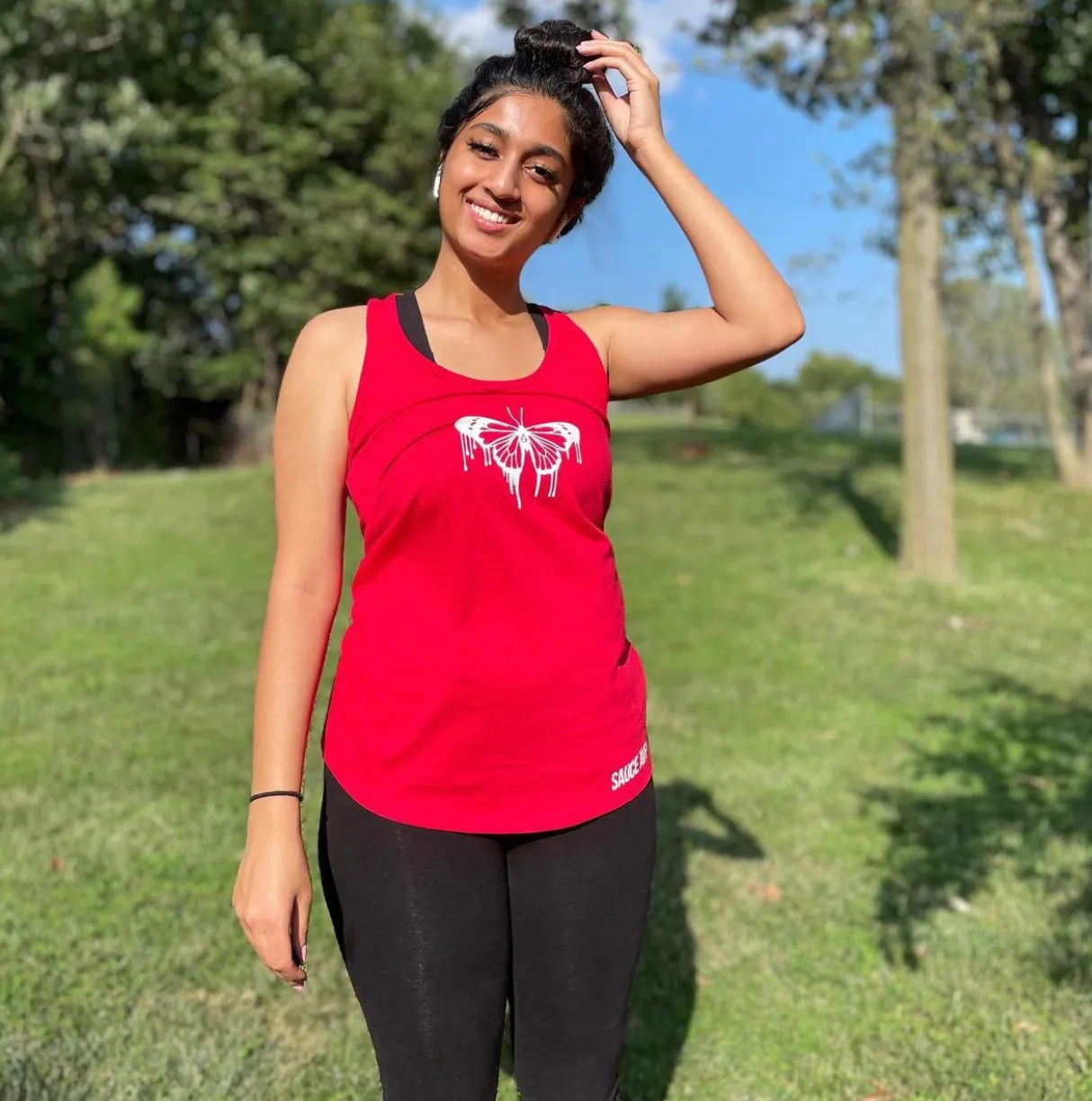 White Sauce Butterfly | Red Race Tank