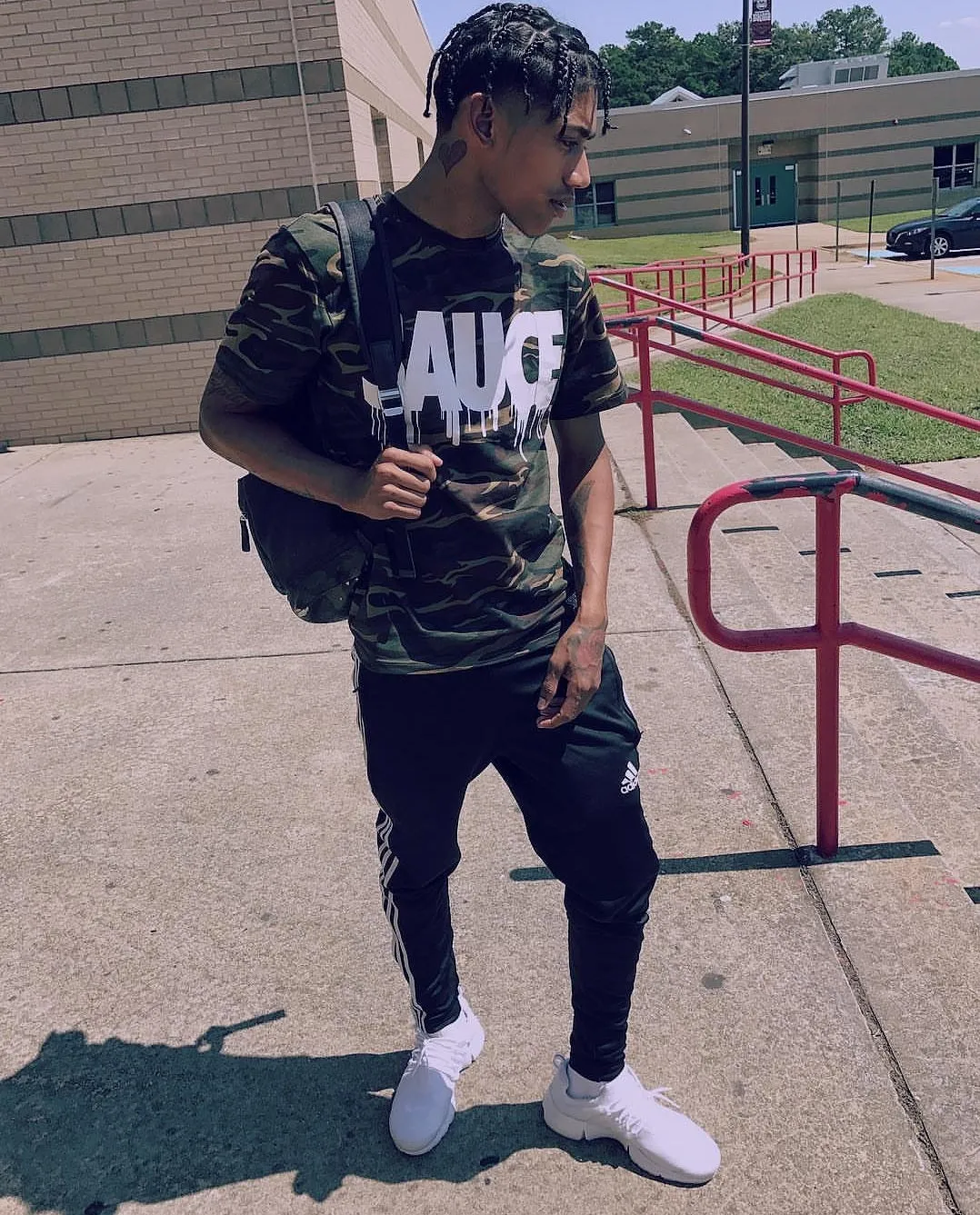 White Sauce | Green Camo Tee