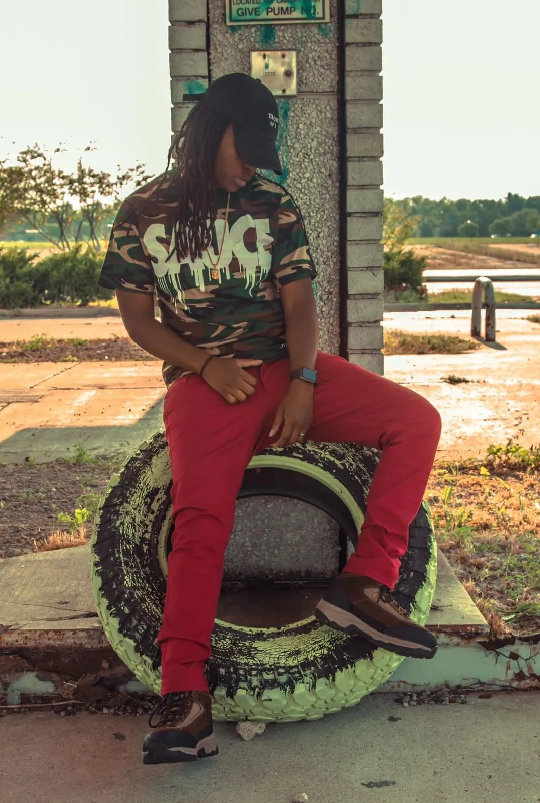 White Sauce | Green Camo Tee