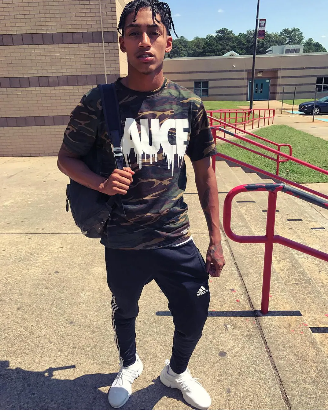 White Sauce | Green Camo Tee