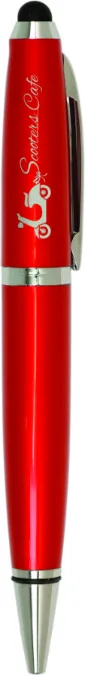 Wide Barrel Pen with Stylus