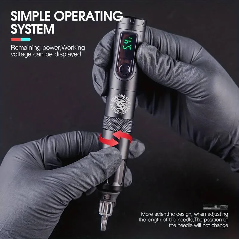 Wireless Battery Tattoo Gun Pen Machine, Free Shipping Canada & US