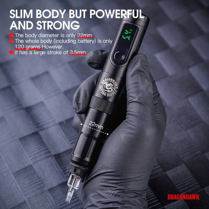 Wireless Battery Tattoo Gun Pen Machine, Free Shipping Canada & US