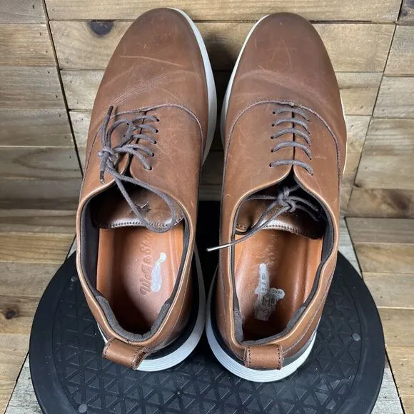 Wolf and Shepherd Mens Size US 8 Crossover Longwing Shoes Brown White Sole