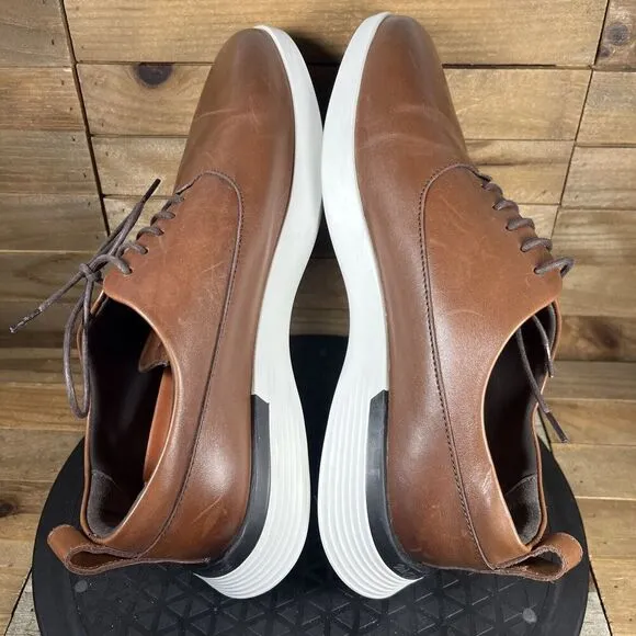 Wolf and Shepherd Mens Size US 8 Crossover Longwing Shoes Brown White Sole
