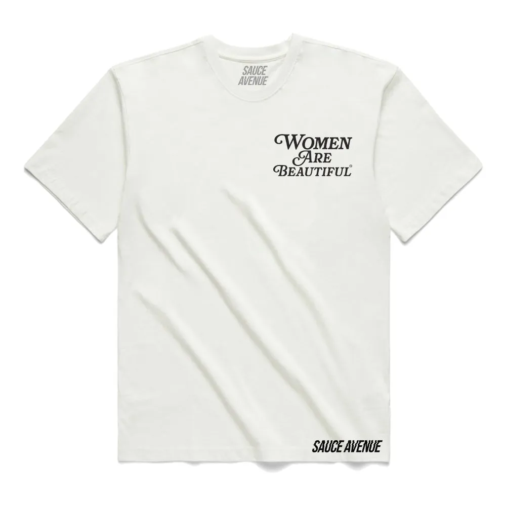 Women Are Beautiful (BK) | White Tee