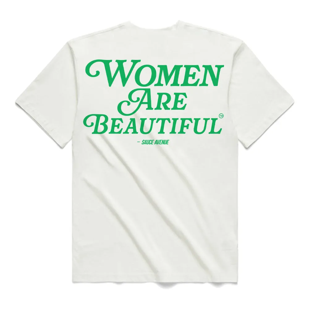 Women Are Beautiful (GN) | White Tee