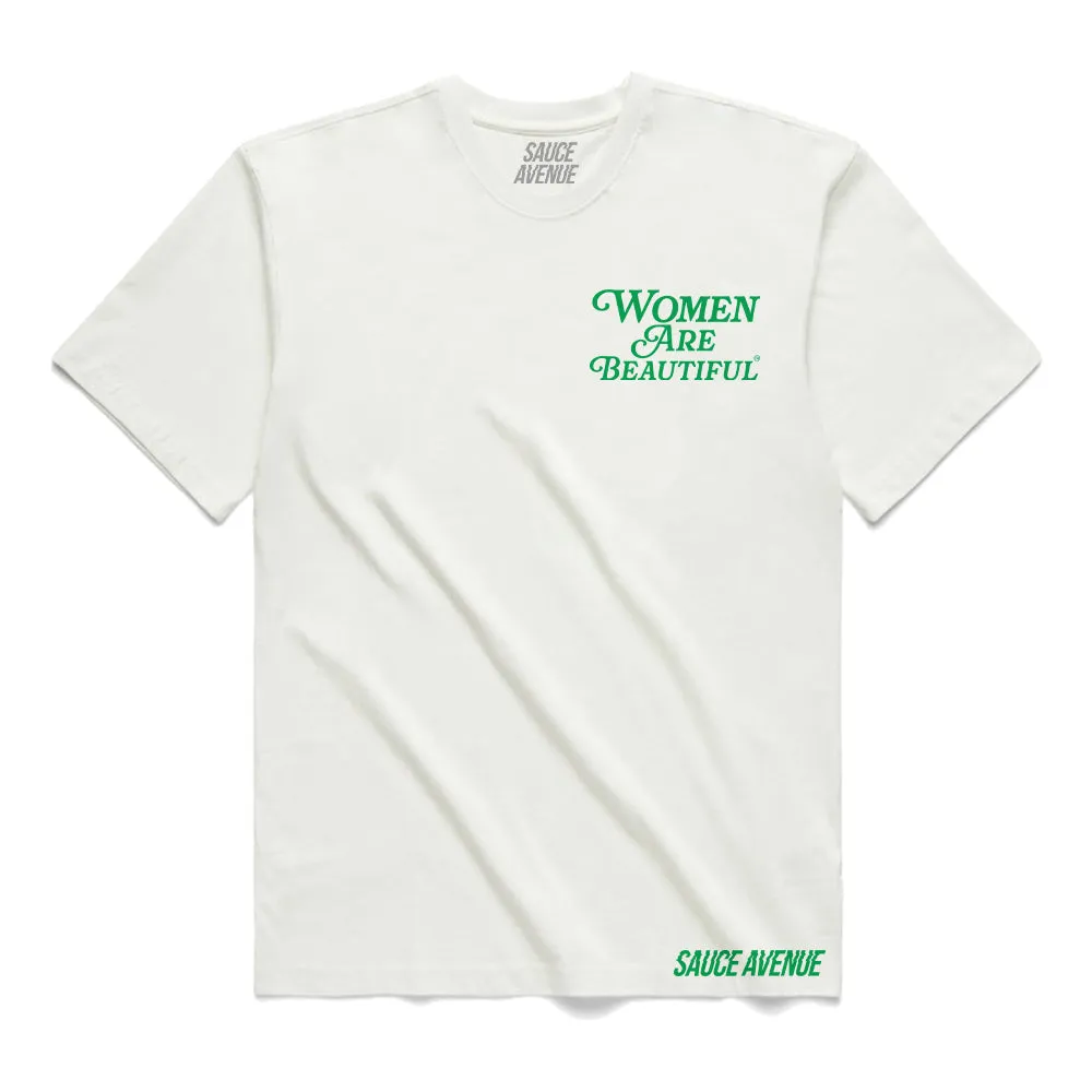 Women Are Beautiful (GN) | White Tee