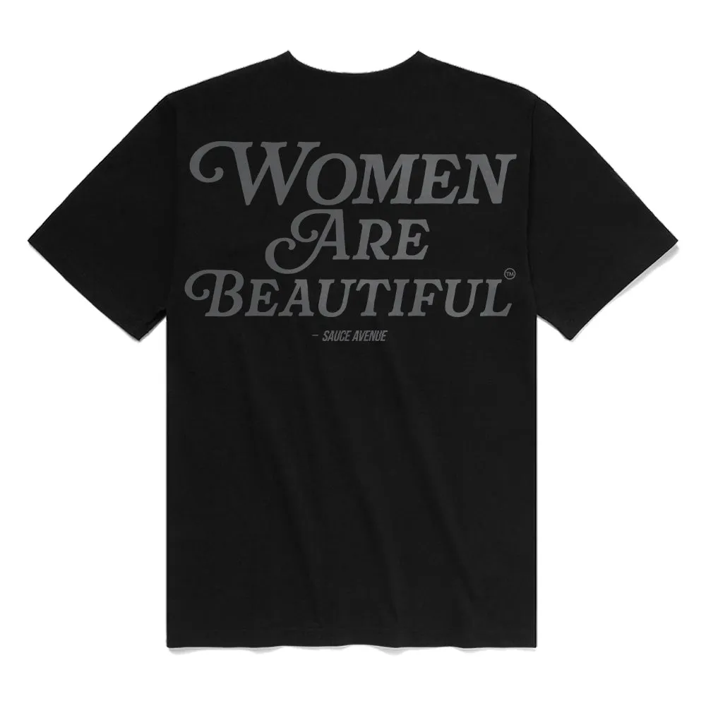 Women Are Beautiful (GY) | Black Tee