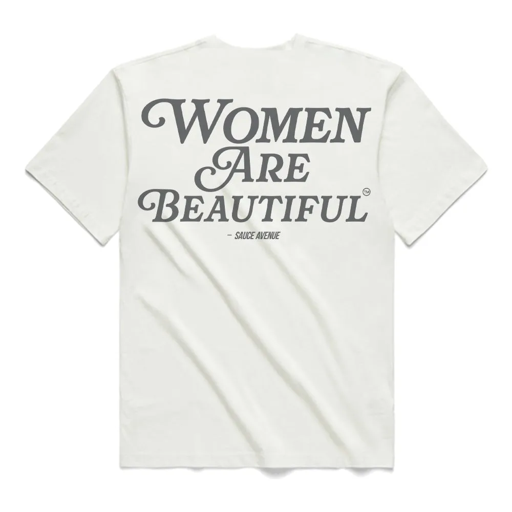 Women Are Beautiful (GY) | White Tee