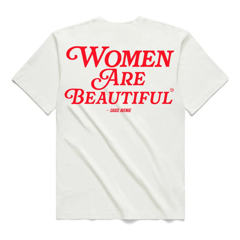 Women Are Beautiful (RD) | White Tee