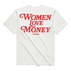 Women Love Money (RD) | White Tee