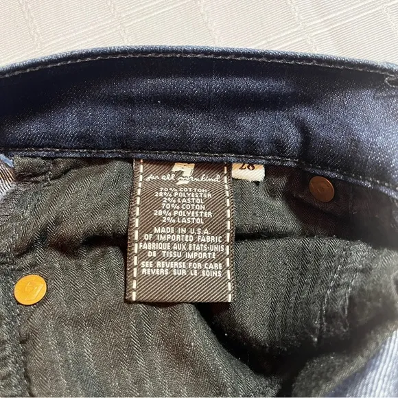 Women's 7 For All Mankind Gwenevere Size 28 Skinny Leg Jeans