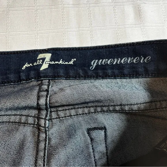 Women's 7 For All Mankind Gwenevere Size 28 Skinny Leg Jeans
