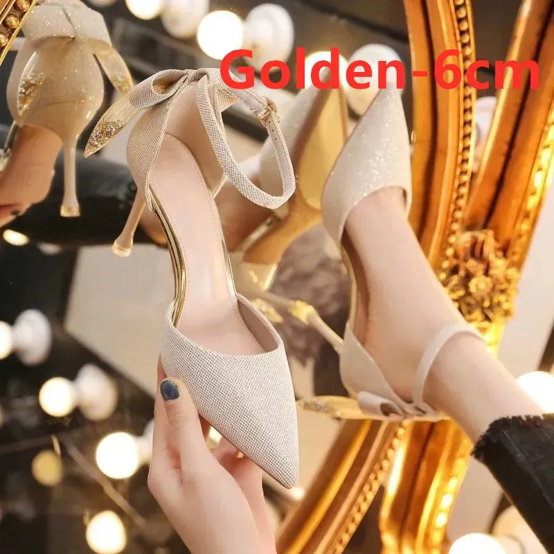 Women's Pointed Toe Comfortable Mid-High Heel Pumps Cute Wedding Cocktail Shoes