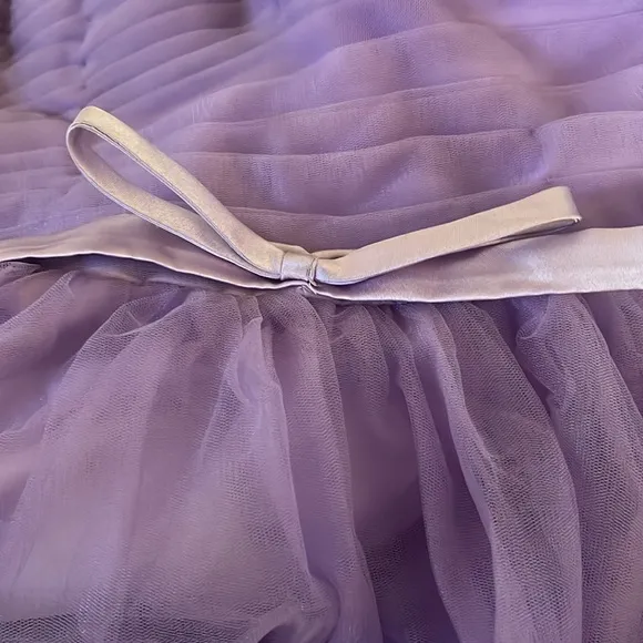 Women’s tulle spaghetti strep tea length dress