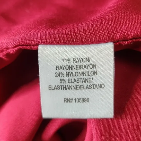 Worth New York Womens maroon red size 4 career office cap sleeve sheath dress