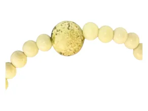 Yellow Chrysoprase beaded stretch bracelet