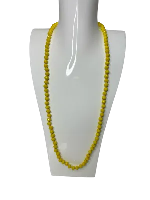 Yellow Crystal Long Necklace