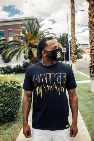 Yellow Sauce Outline | Black Tee