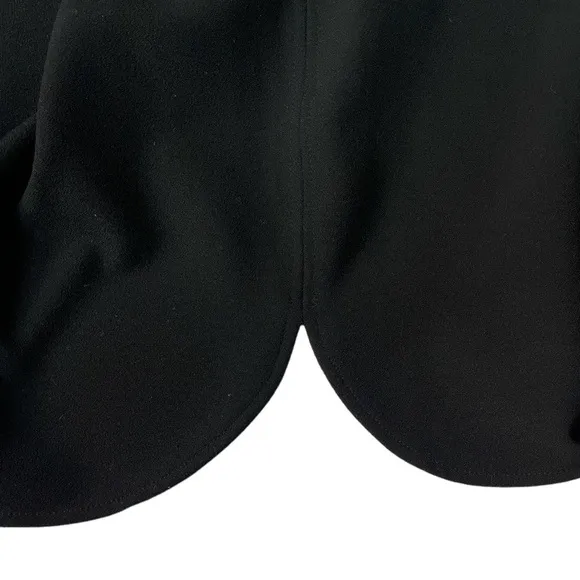 Zara Woman Peek A Boo Back Midi Dress Black Size Large