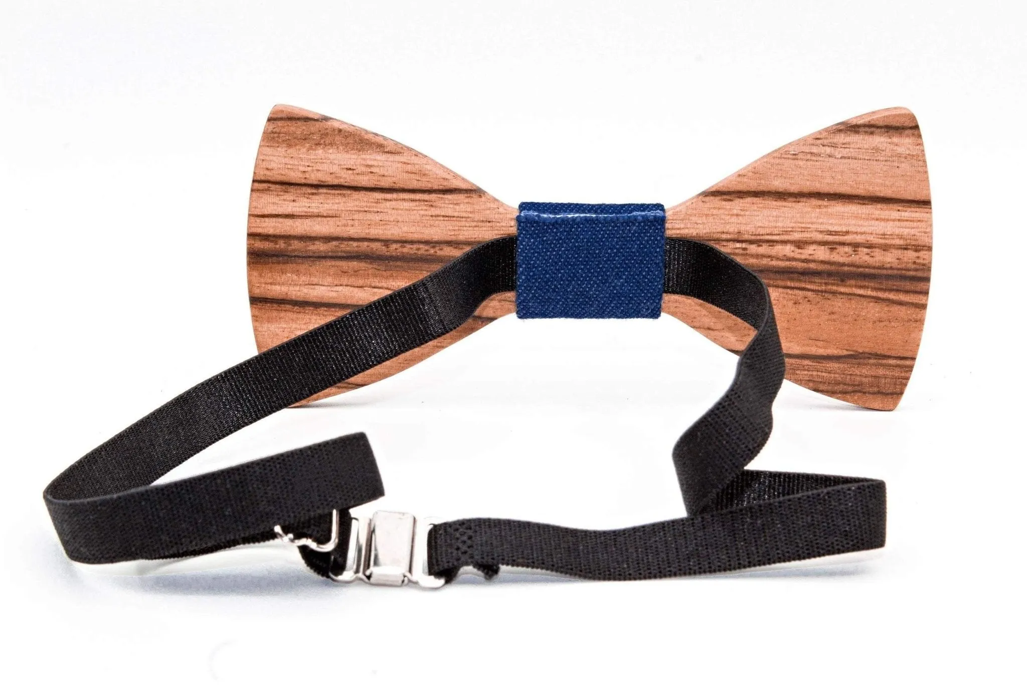 Zebra Dot Wooden Bow Tie